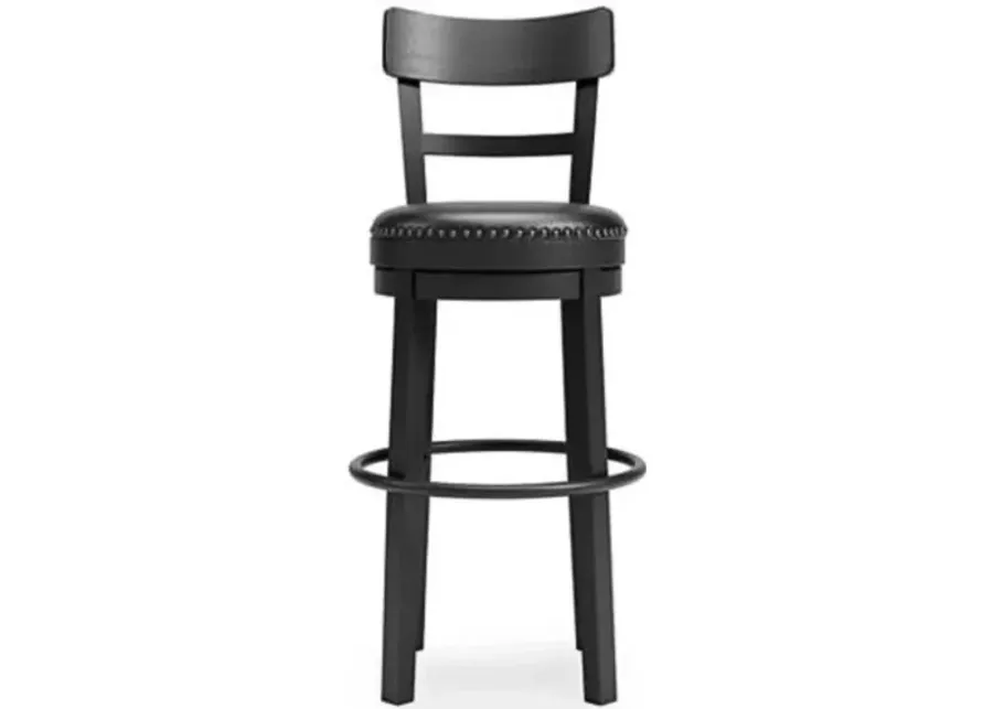 VALEBECK BLACK 30" SWIVEL BARSTOOL