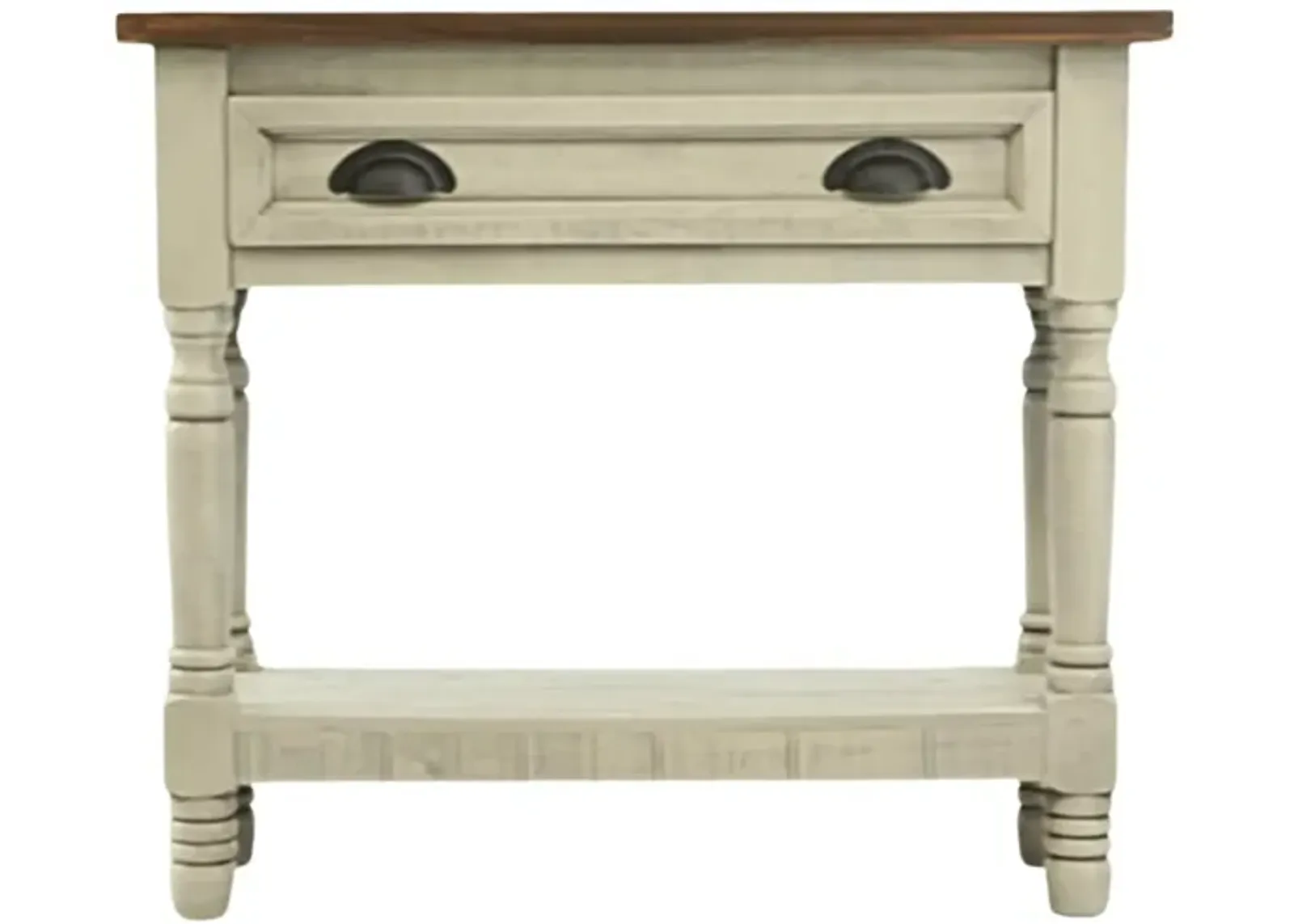 LENORA GRAY/TOBACCO ACCENT TABLE