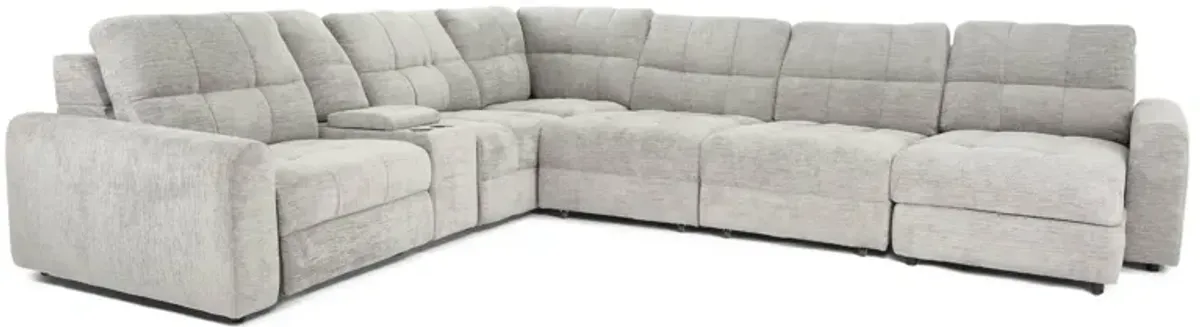 LUCIE DOVE 7 PIECE POWER SECTIONAL