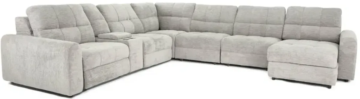 LUCIE DOVE 7 PIECE POWER SECTIONAL