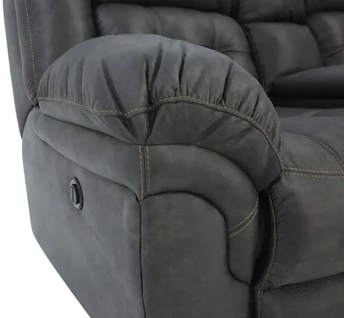 HAYGEN CHARCOAL 1P POWER LOVESEAT WITH CONSOLE