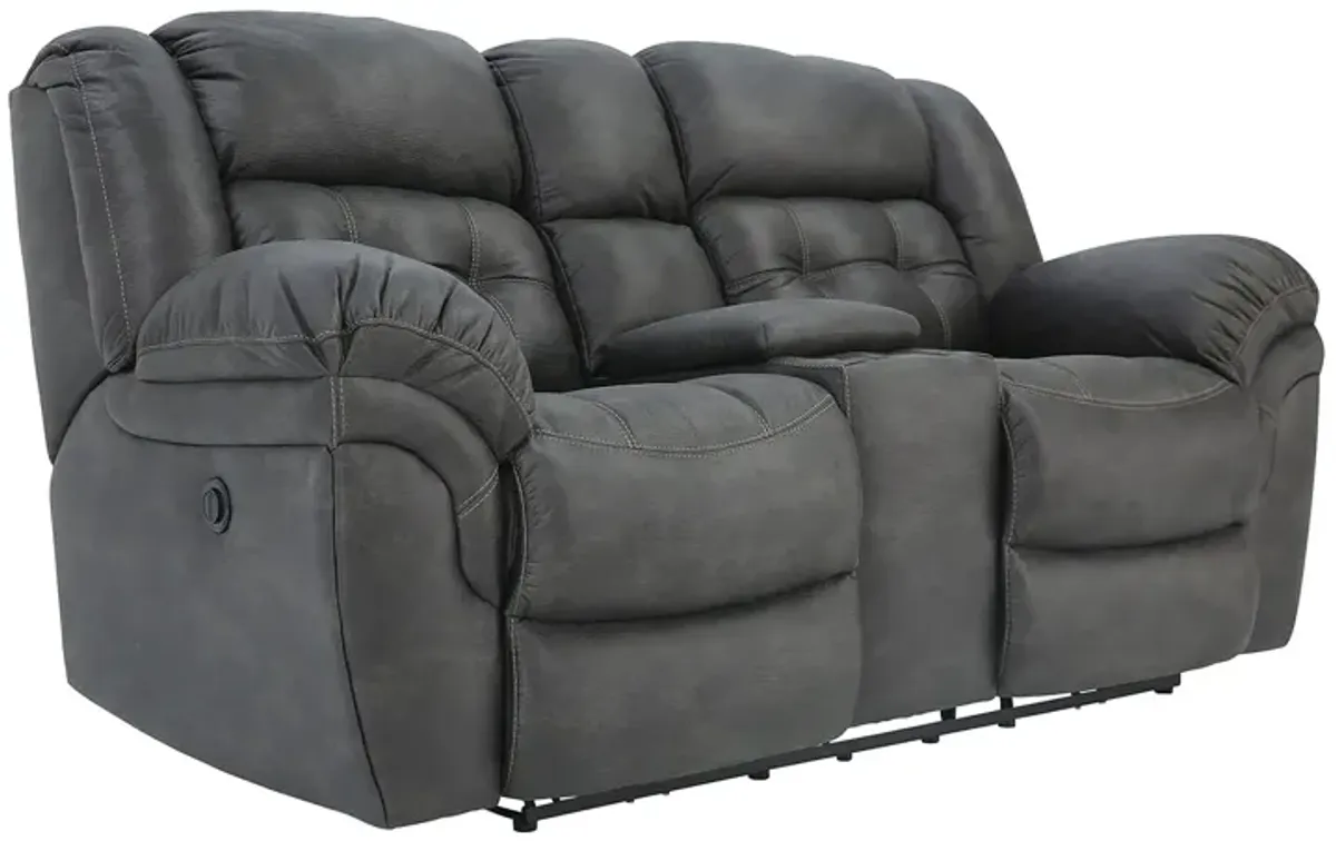 HAYGEN CHARCOAL 1P POWER LOVESEAT WITH CONSOLE