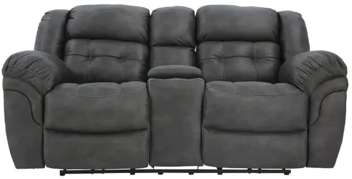 HAYGEN CHARCOAL 1P POWER LOVESEAT WITH CONSOLE