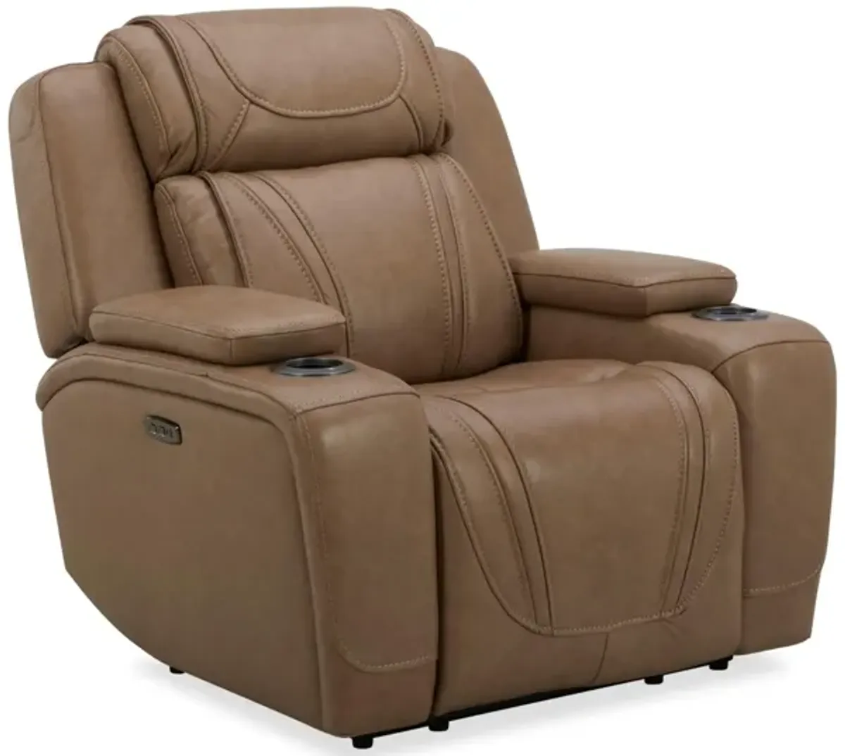 BOSTON SAND LEATHER POWER RECLINER