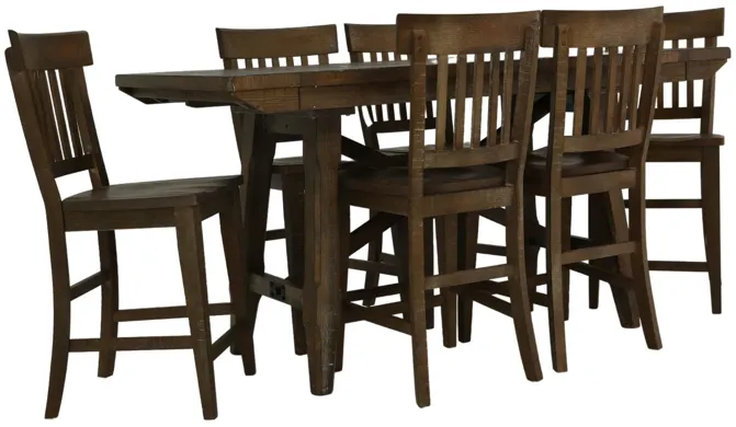 RIVERDALE 7 PIECE COUNTER HEIGHT DINING SET