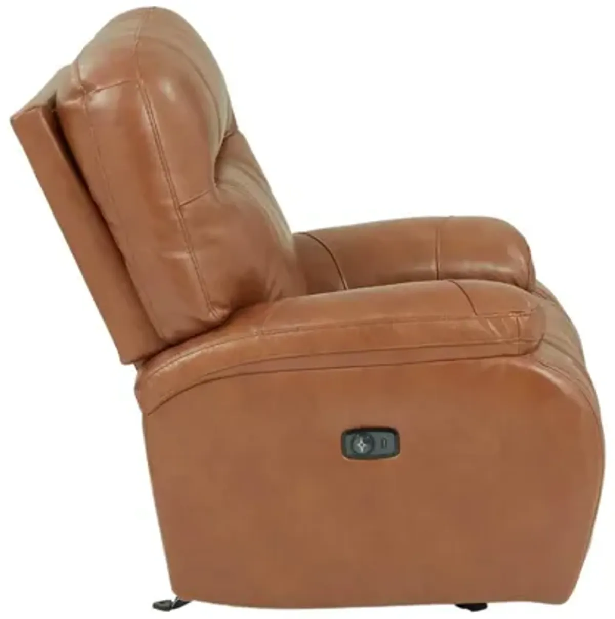 ARIAL COGNAC LEATHER 2P POWER ROCKER RECLINER