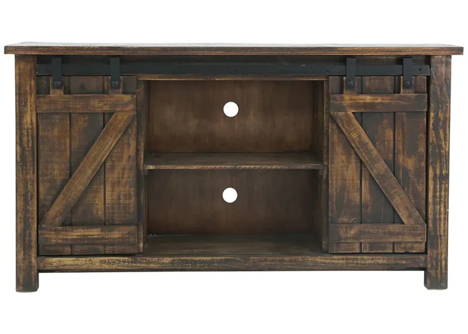 STERLING TOBACCO BARN DOOR MEDIA CONSOLE