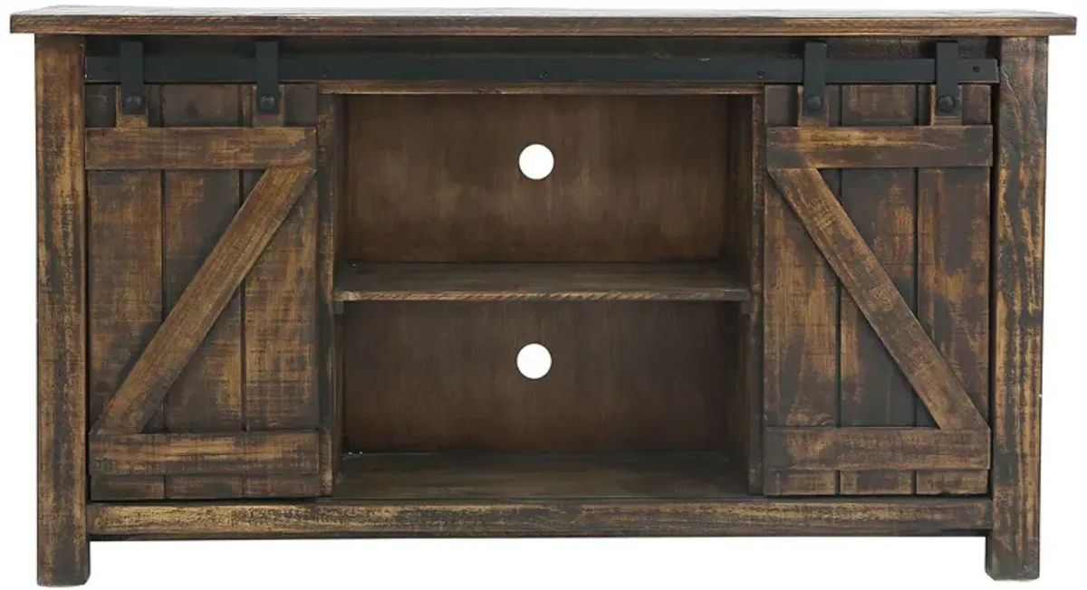 STERLING TOBACCO BARN DOOR MEDIA CONSOLE