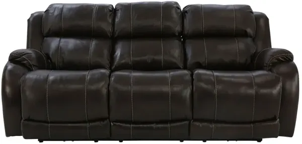 WESLEY WALNUT LEATHER POWER RECLINING SOFA