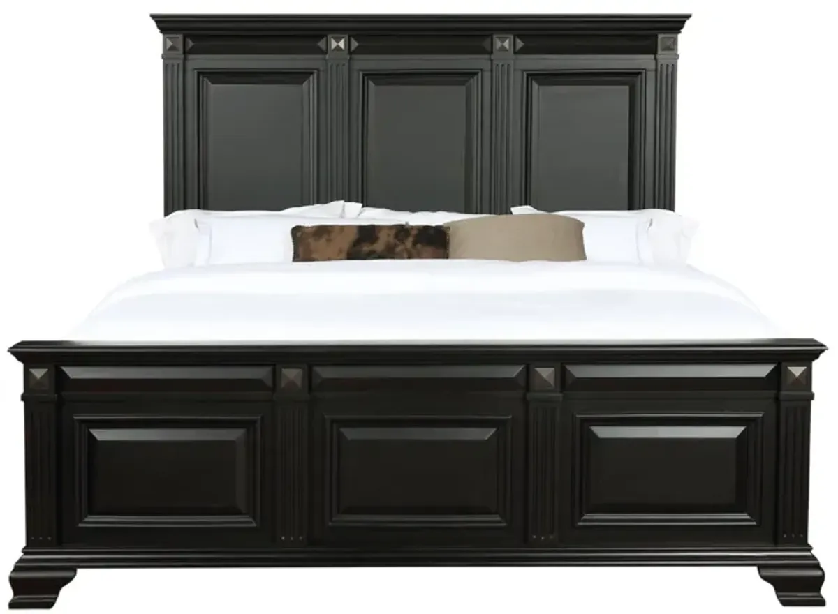 HALIFAX BLACK KING BED