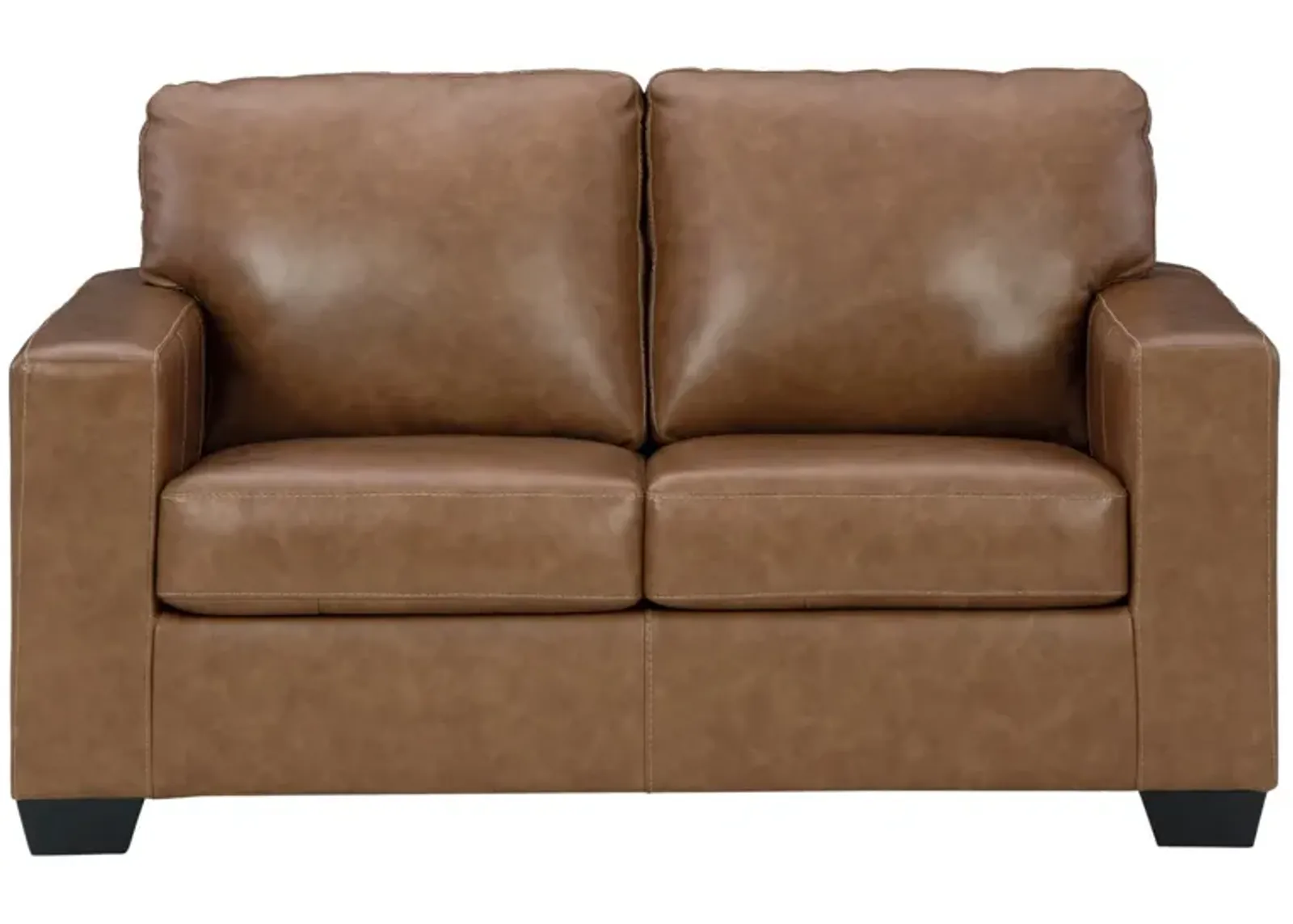 BOLSENA CARAMEL LEATHER LOVESEAT