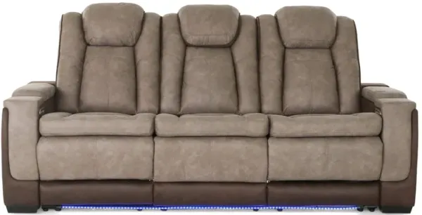 LANTANA ROCKY GREY/BROWN 2P POWER SOFA