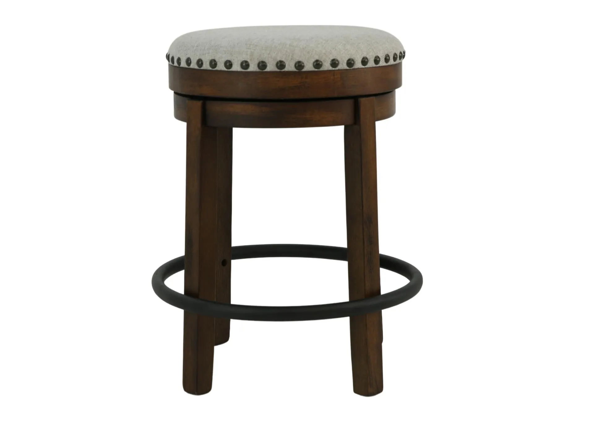 VALEBECK 24" BROWN SWIVEL STOOL