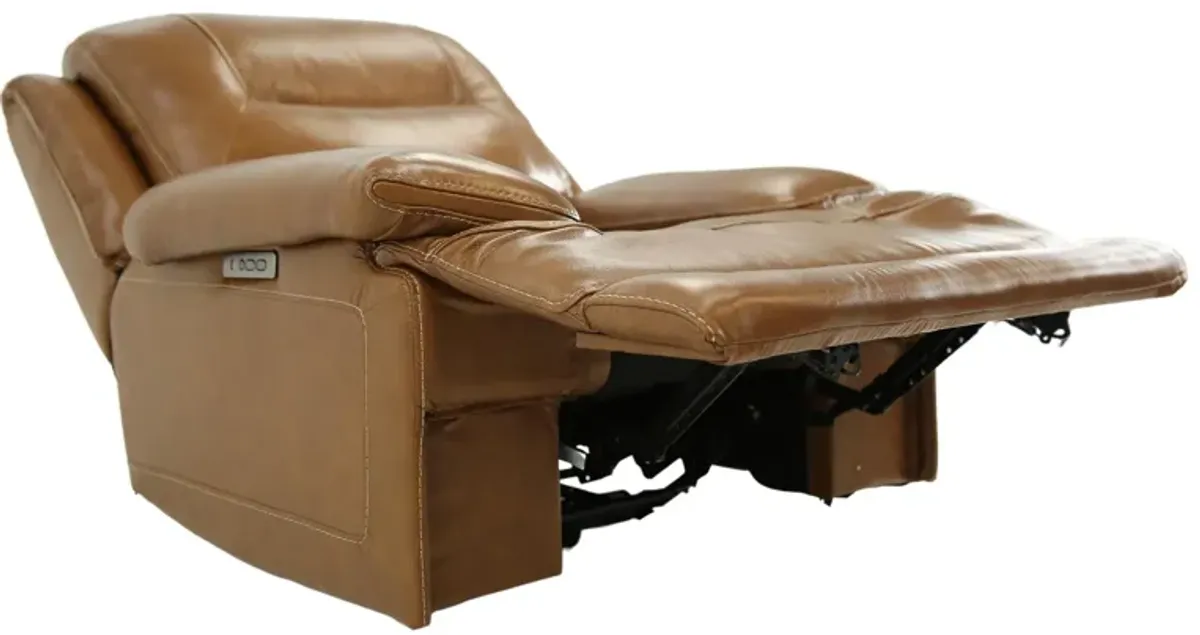 BERLIN BUCKSKIN LEATHER 2P POWER RECLINER