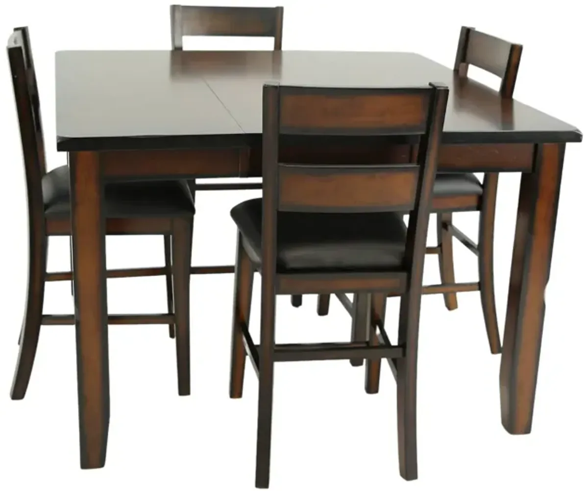 MALDIVES 5 PIECE COUNTER HEIGHT DINING SET