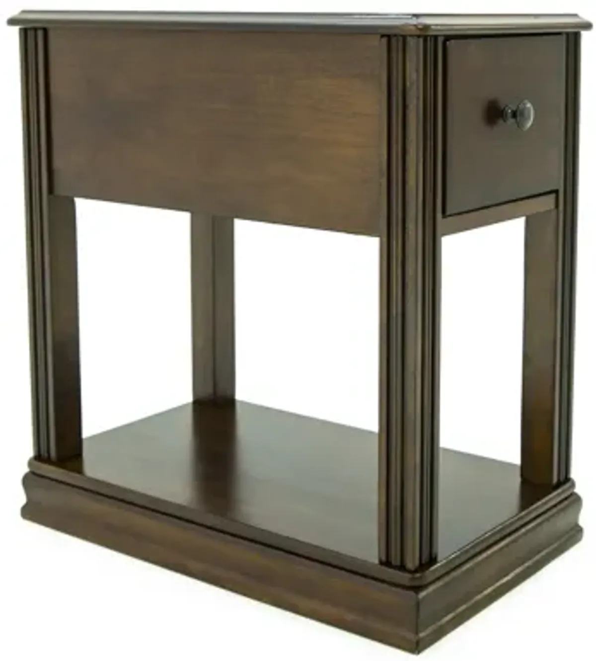 BREEGIN BROWN CHAIR SIDE END TABLE