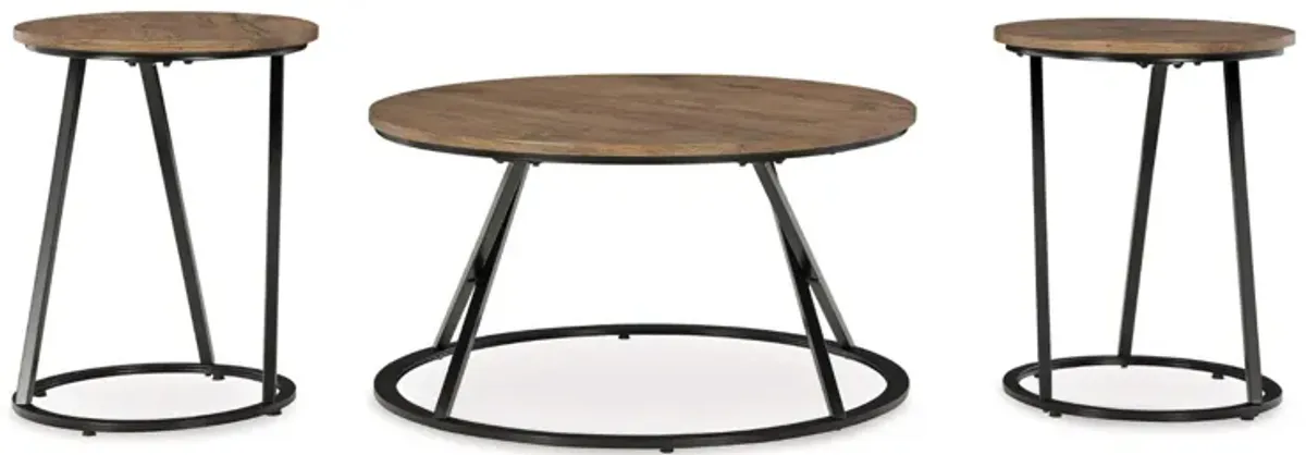 CASSBRYN 3 PIECE OCCASIONAL TABLE SET