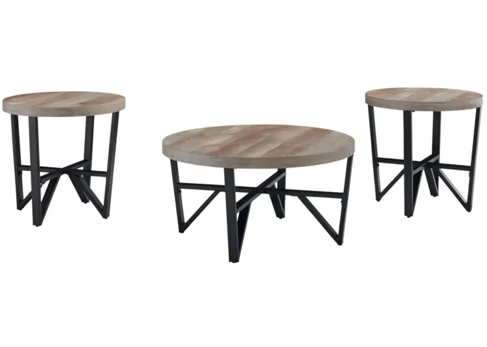 DEANLEE 3 PIECE OCCASIONAL TABLE SET