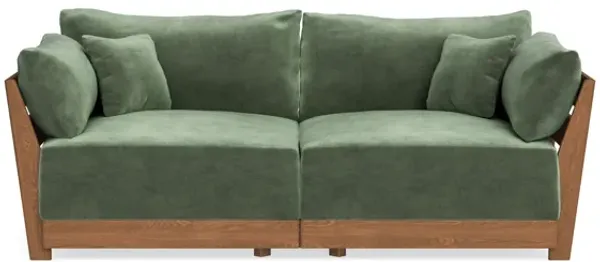 Modular Bondi Espresso 2-Seater Sofa in Rosemary | Classic Blend