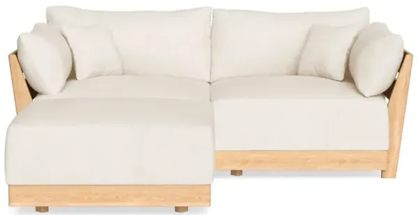 Modular Bondi Latte 2-Seater Sectional in Powder | Classic Blend
