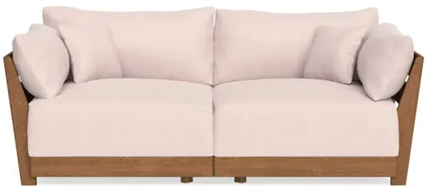 Modular Bondi Espresso 2-Seater Sofa in Peony | Memory Foam Blend