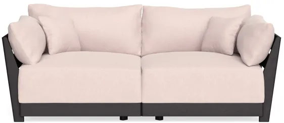 Modular Bondi Black 2-Seater Sofa in Peony | Memory Foam Blend