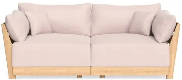 Modular Bondi Latte 2-Seater Sofa in Peony | Memory Foam Blend