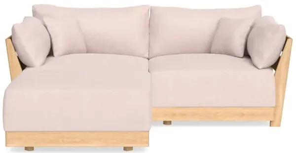 Modular Bondi Latte 2-Seater Sectional in Peony | Classic Blend