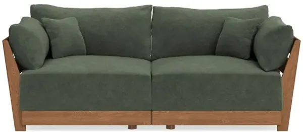 Modular Bondi Espresso 2-Seater Sofa in Moss | Classic Blend