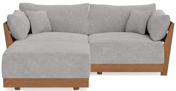 Modular Bondi Espresso 2-Seater Sectional in Silver Gray | Classic Blend
