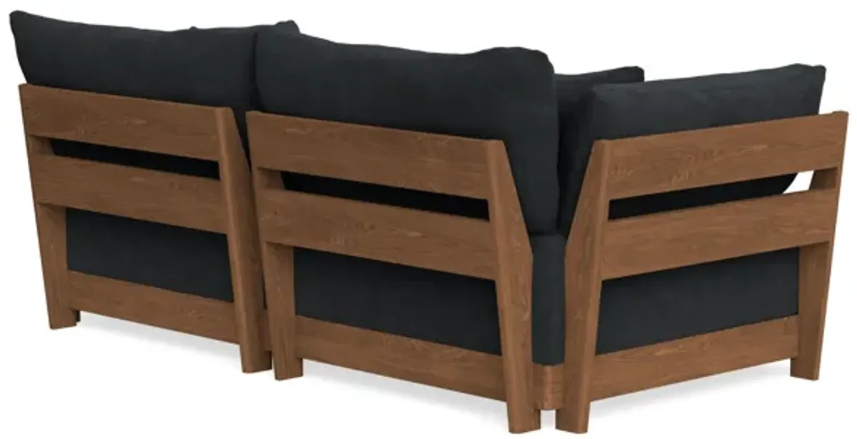 Modular Bondi Espresso 2-Seater Sofa in Coal | Memory Foam Blend