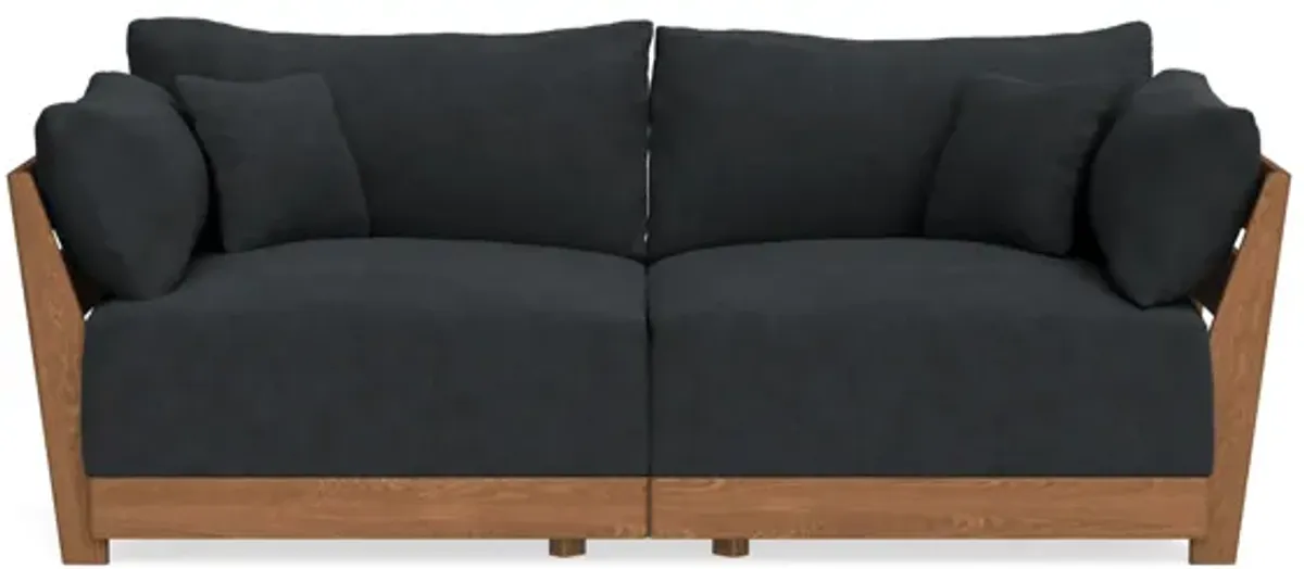 Modular Bondi Espresso 2-Seater Sofa in Coal | Memory Foam Blend