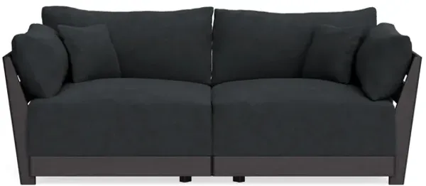Modular Bondi Black 2-Seater Sofa in Coal | Classic Blend