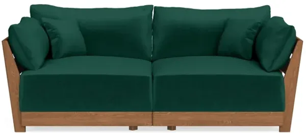 Modular Bondi Espresso 2-Seater Sofa in Evergreen | Classic Blend
