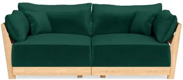 Modular Bondi Latte 2-Seater Sofa in Evergreen | Classic Blend