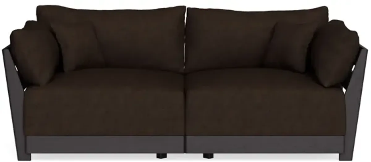 Modular Bondi Black 2-Seater Sofa in Espresso | Classic Blend