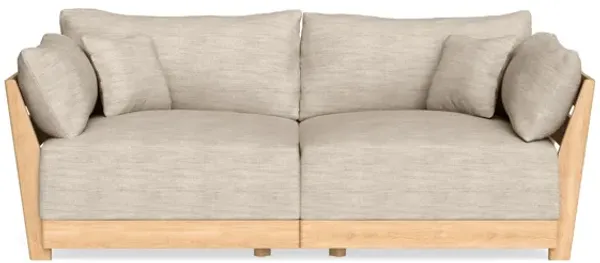 Modular Bondi Latte 2-Seater Sofa in Wheat | Memory Foam Blend