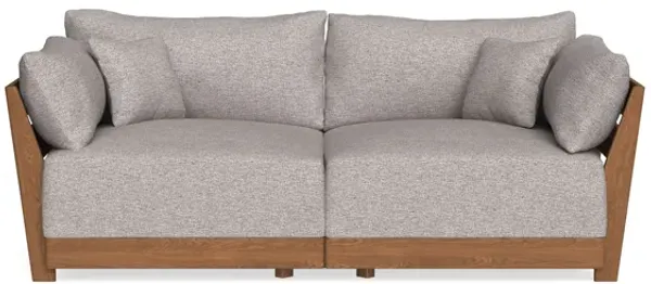 Modular Bondi Espresso 2-Seater Sofa in Heathered Taupe | Classic Blend