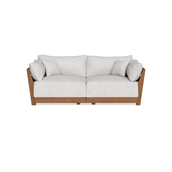 Modular Bondi Espresso 2-Seater Sofa in Mist | Classic Blend