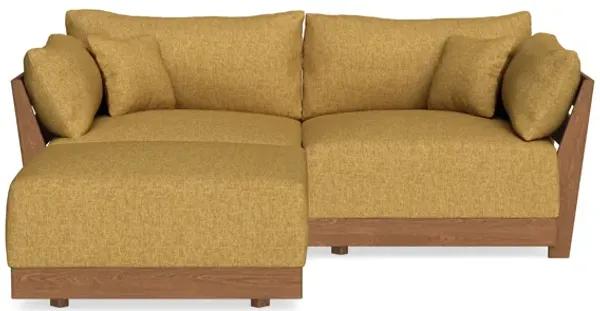 Modular Bondi Espresso 2-Seater Sectional in Butterscotch | Classic Blend