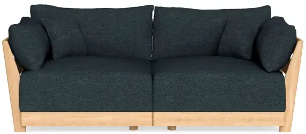 Modular Bondi Latte 2-Seater Sofa in Arctic Navy | Classic Blend