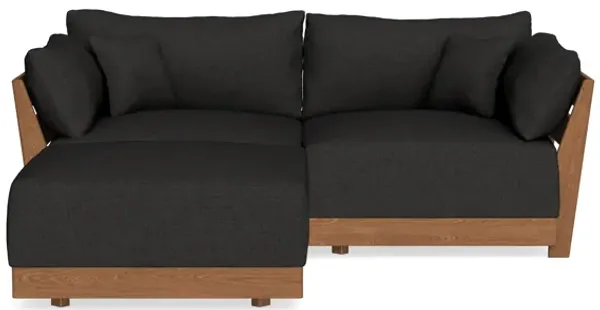 Modular Bondi Espresso 2-Seater Sectional in Peppercorn | Classic Blend
