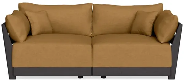 Modular Bondi Black 2-Seater Sofa in Dijon | Classic Blend