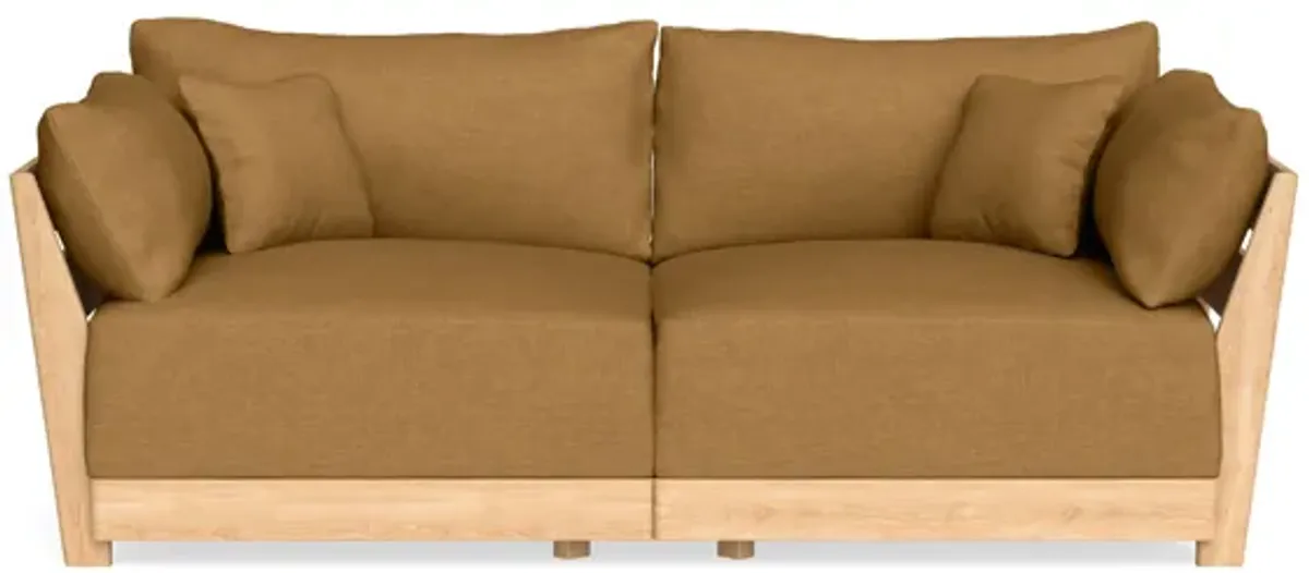 Modular Bondi Latte 2-Seater Sofa in Dijon | Memory Foam Blend