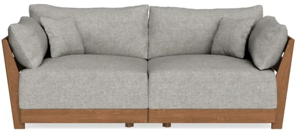 Modular Bondi Espresso 2-Seater Sofa in Fog | Classic Blend