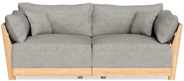 Modular Bondi Latte 2-Seater Sofa in Fog | Classic Blend