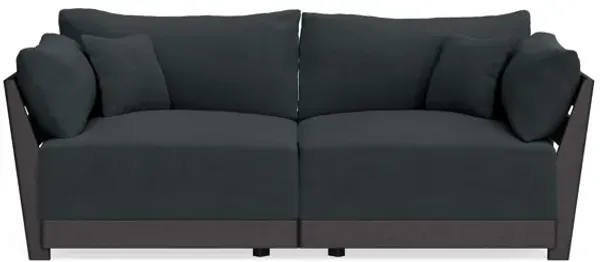 Modular Bondi Black 2-Seater Sofa in Obsidian | Classic Blend