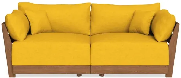 Modular Bondi Espresso 2-Seater Sofa in Sunflower | Classic Blend