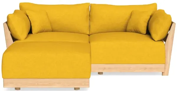 Modular Bondi Latte 2-Seater Sectional in Sunflower | Classic Blend
