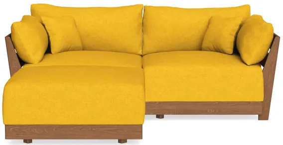 Modular Bondi Espresso 2-Seater Sectional in Sunflower | Classic Blend